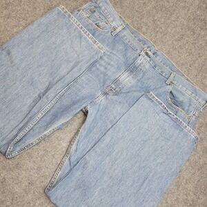 Levis 569 Jeans Mens 44x32 Blue Streetwear Grunge Relaxed Straight Fit Dad